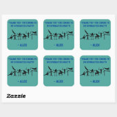 JONGENS Gymnastiek "Dank je" Party Stickers (Vel)