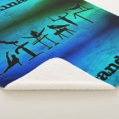 Jongens Gymnastiek Gymnast Gepersonaliseerd Sherpa Deken (3/4)