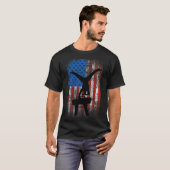 Jongens Gymnastiek Patriottische US Vlag Pommel Pa T-shirt (Voorkant volledig)