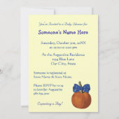 Jongens Halloween Baby Shower Invitations Kaart (Achterkant)