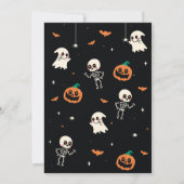 Jongens Halloween Kinder Partij Pompoen Verjaardag Kaart (Achterkant)