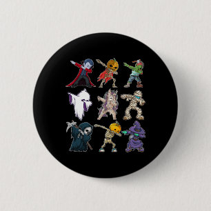 Jongens Halloween Pompoen Skelet Kinder Pompoen Da Ronde Button 5,7 Cm