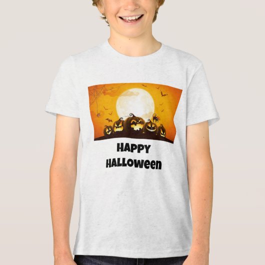 jongens happy halloween t-shirt (Voorkant)