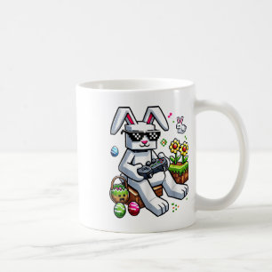 Jongens Happy Paasdag Konijntje Ei Videogame Kinde Koffiemok