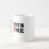 JONGENS HEBBEN VAN ME GEHOUDEN KOFFIEMOK (Voorkant links)
