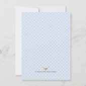 Jongens Herten Gewei Baby Shower Kaart (Achterkant)