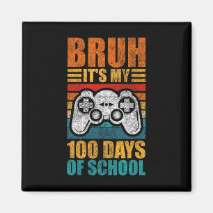 Jongens het is mijn 100 dagen school Gamer Boy 100 Magneet