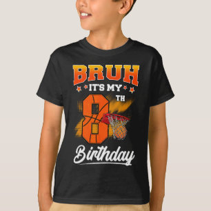 Jongens het is mijn 8e verjaardag Ller Sketll 8 ja T-shirt