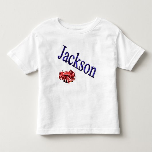 Jongens Heten Jackson Blauwe Naam Logo, Kinder Shirts (Voorkant)