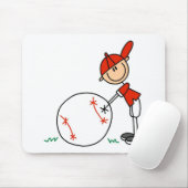 Jongens Honkbal Aanpassen Muismat (Met muis)