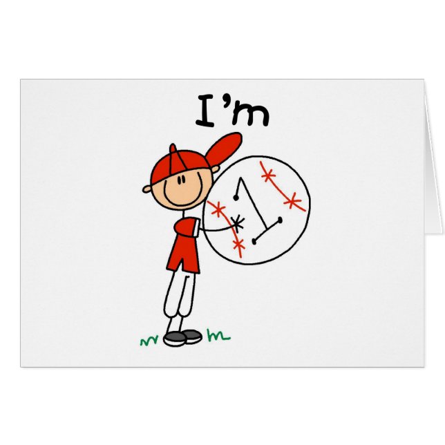 Jongens honkbal ik ben 1 (Voorkant Horizontaal)