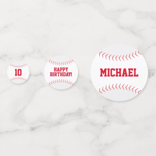 Jongens honkbal thema verjaardag confetti (Voorkanten)