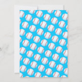 Jongens Honkbal Verjaardag Zwembad Party Uitnodigi Kaart (Achterkant)