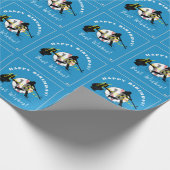 Jongens honkbalthema Verpakkingspapier Cadeaupapier (Hoek)