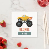 Jongens Hot Truck Kinder Cool Verjaardag Servet (Insitu)