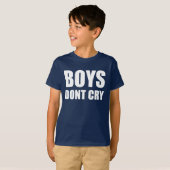 Jongens huilen niet t-shirt (Voorkant volledig)
