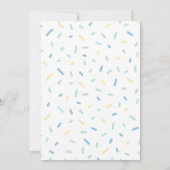 Jongens Ice Cream Cone Uitnodigen - Blauw Groen Sc Kaart (Achterkant)