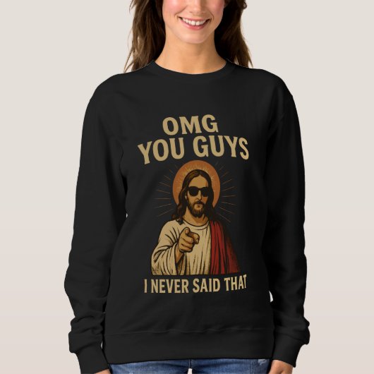 Jongens, ik heb nooit gezegd dat Jezus Trui (Voorkant)