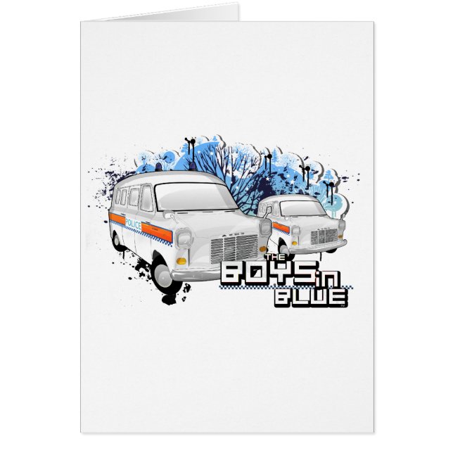 Jongens in blauw - politie van Retro van 1988 (Voorkant)