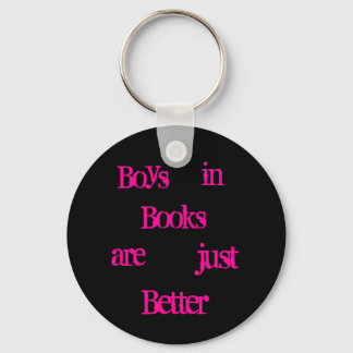 Jongens in boeken sleutelhanger