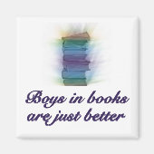 JONGENS IN BOEKEN ZIJN GEWOON BETER MAGNEET (Voorkant)
