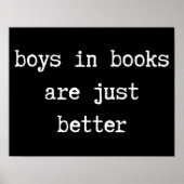 Jongens in Boeken zijn gewoon beter Poster (Voorkant)