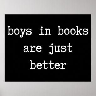 Jongens in Boeken zijn gewoon beter Poster