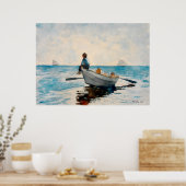 Jongens in een Dory door Winslow Homer Poster (Keuken)