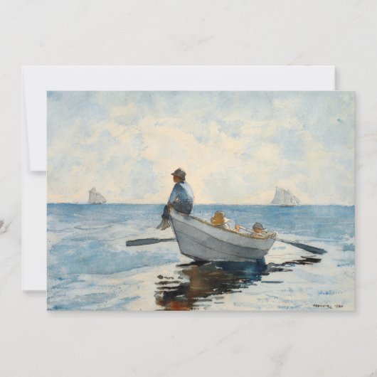 Jongens in een Dory | Winslow Homer (Voorkant)