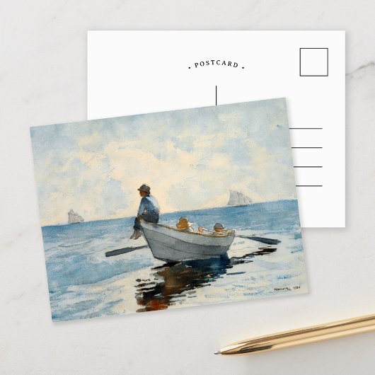 Jongens in een Dory | Winslow Homer Briefkaart