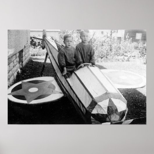 Jongens in een zeeslak poster (Voorkant)