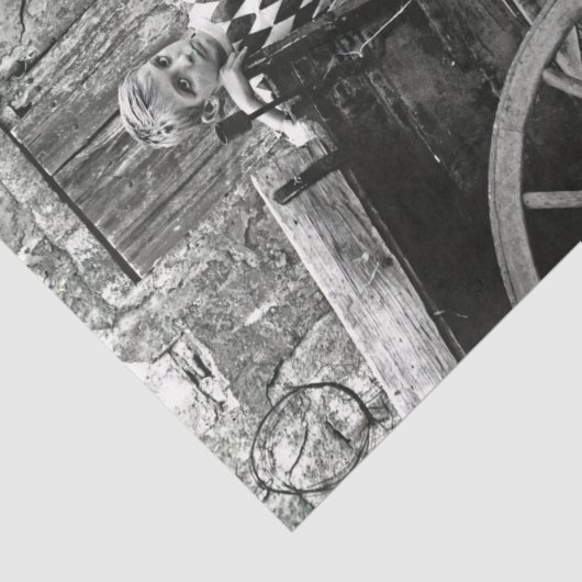 jongens in Harlequin Suit Tissue Paper Tissuepapier (Detail)