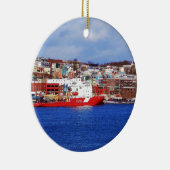 Jongens in St. John's huizen Keramisch Ornament (Rechts)