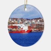 Jongens in St. John's huizen Keramisch Ornament (Links)