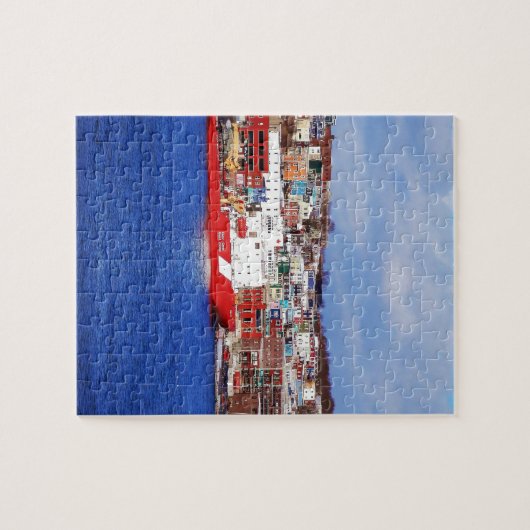 Jongens in St. John's huizen Legpuzzel (Horizontaal)