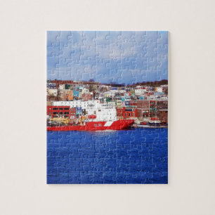 Jongens in St. John's huizen Legpuzzel