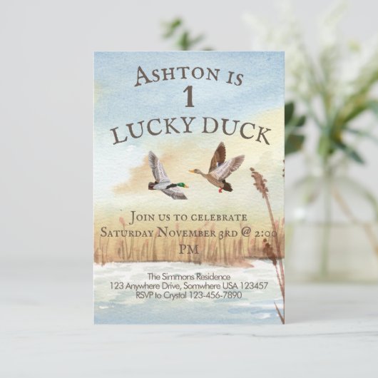 Jongens jacht uitnodiging (Staand voorkant)