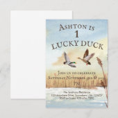 Jongens jacht uitnodiging (Voorkant / Achterkant)