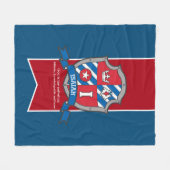 Jongens Jesaja letter Ik naam betekent blauwe deke Fleece Deken (Voorkant (Horizontaal))