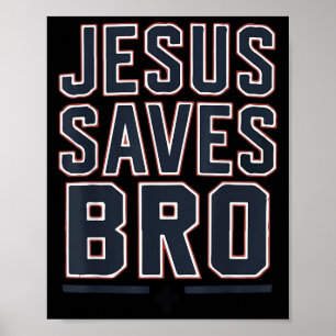 Jongens Jezus Redt Broer Grappige Christelijke Tie Poster
