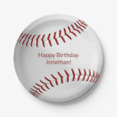 jongens jongens honkbalwedstrijd papieren bordje (Voorkant)