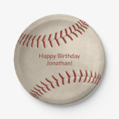 jongens jongens honkbalwedstrijd papieren bordje (Voorkant)