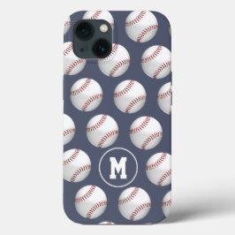 jongens jongens jongens sport baseballetjes monogr Case-Mate iPhone case