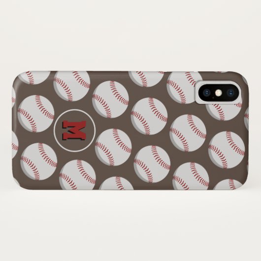 jongens jongens jongens sport baseballetjes monogr Case-Mate iPhone case (Achterkant (horizontaal))
