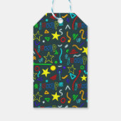 Jongens Jump Neon Trampoline Verjaardagsgunst Cadeaulabel (Achterkant)