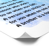 Jongens kamer muur kunst broer definitie poster (Hoek)