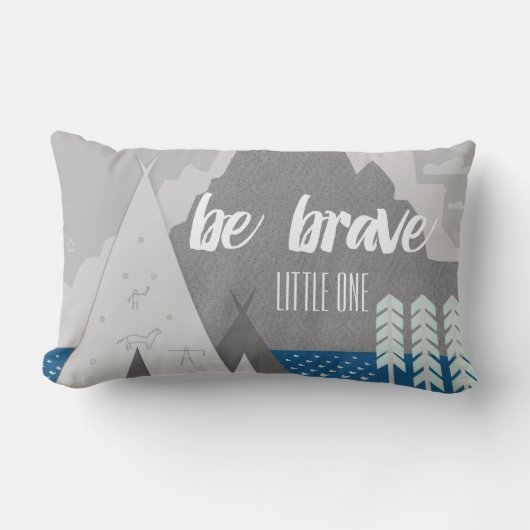 Jongens kamer zijn Brave Little One Kussen (Voorkant)