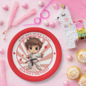 Jongens Karate Martial Arts Verjaardagsfeest Papieren Bordje (Feest)