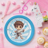 Jongens Karate Martial Arts Verjaardagsfeest Papieren Bordje (Feest)