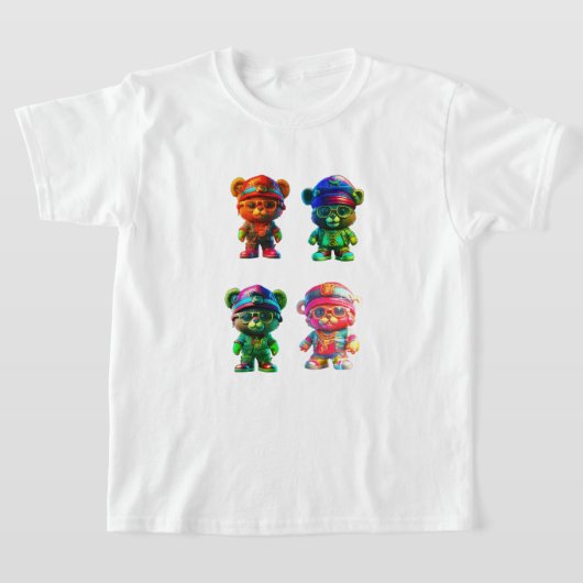 Jongens katoen Teddy Bear T - shirts (Laagn)